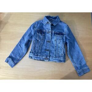 Vintage Levi Strauss Signature Denim Trucker Jacket Kids Medium Grunge Chore